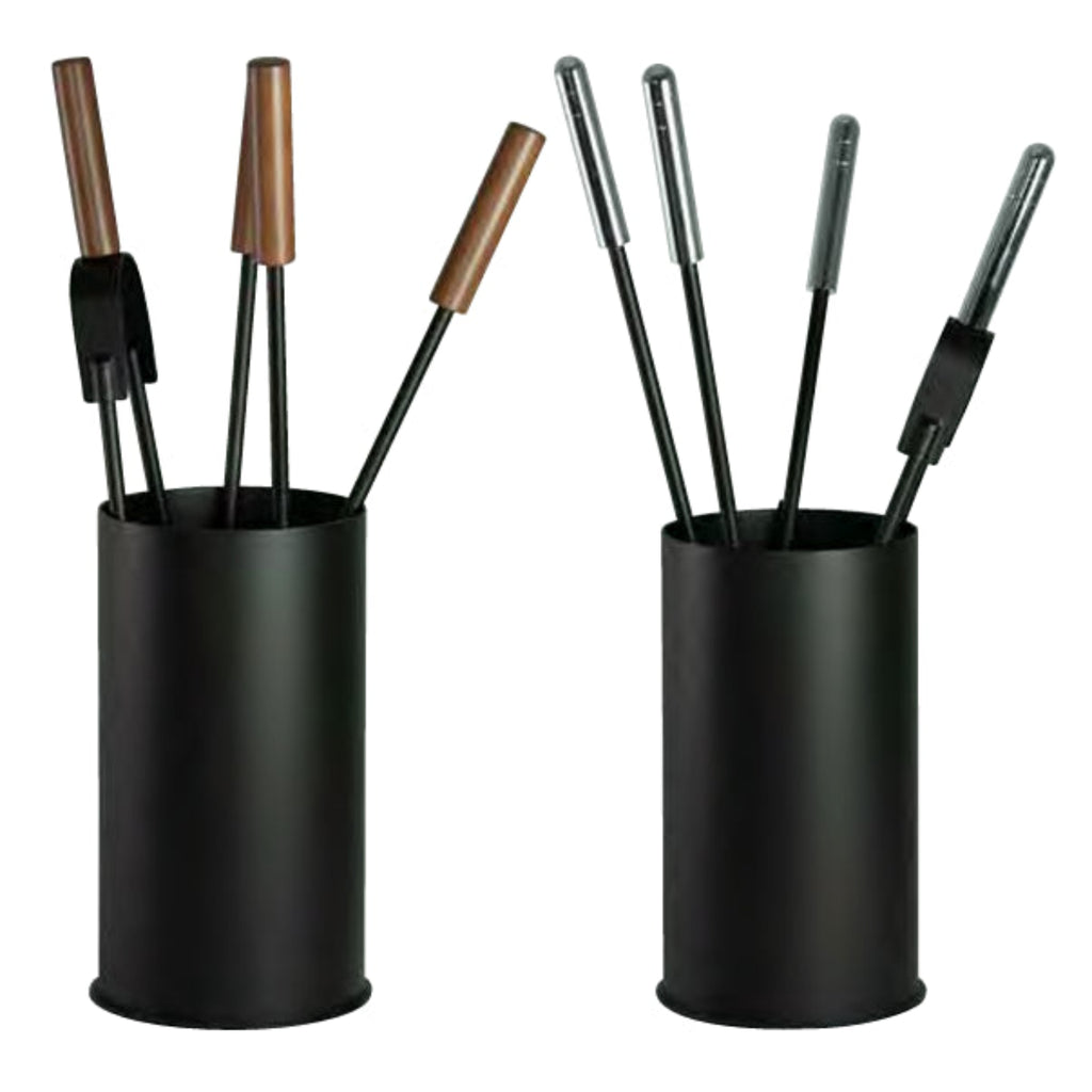 Serviteur de cheminée (fer noir – bois ou inox) – Les outils essentiels pour gérer votre feu au quotidien